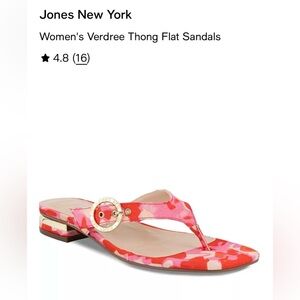 New Jones New York Verdree Pink multi sandal size 7.5